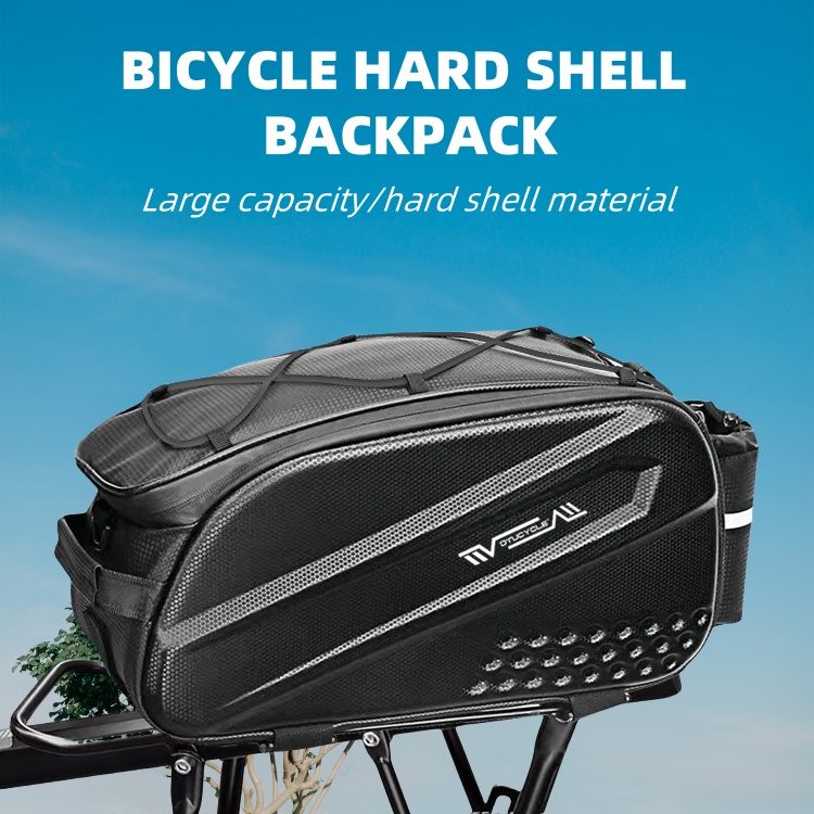 Mountain Biking Fanny Pack - กระเป๋าจักรยาน, กระเป๋าติดเบาะหลังแบบแข็ง, กระเป๋าจักรยานเสือภูเขา, อุปกรณ์เสริมสำหรับการปั่นจักรยาน กระเป๋าติดเบาะหลังจักรยานอเนกประสงค์ขนาด 10