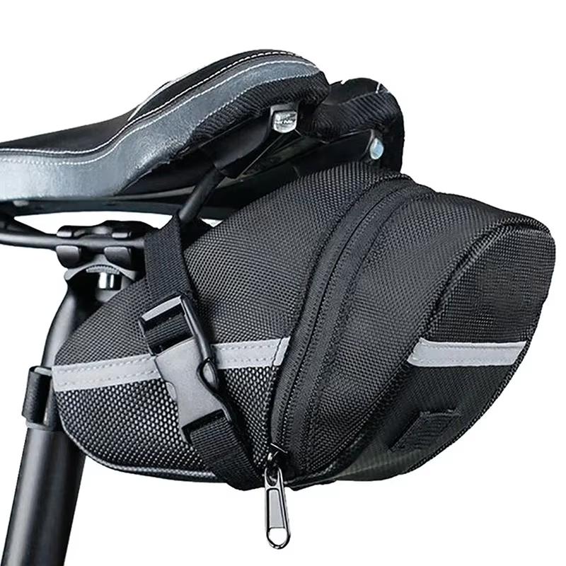 Mountain Biking Fanny Pack - กระเป๋าจักรยานไนลอนกันน้ำ กระเป๋าเก็บของใต้เบาะจักรยานเสือภูเขา กระเป๋าใส่เครื่องมือด้านหลัง อุปกรณ์เสริมสำหรับการปั่นจักรยานกลางแจ้ง