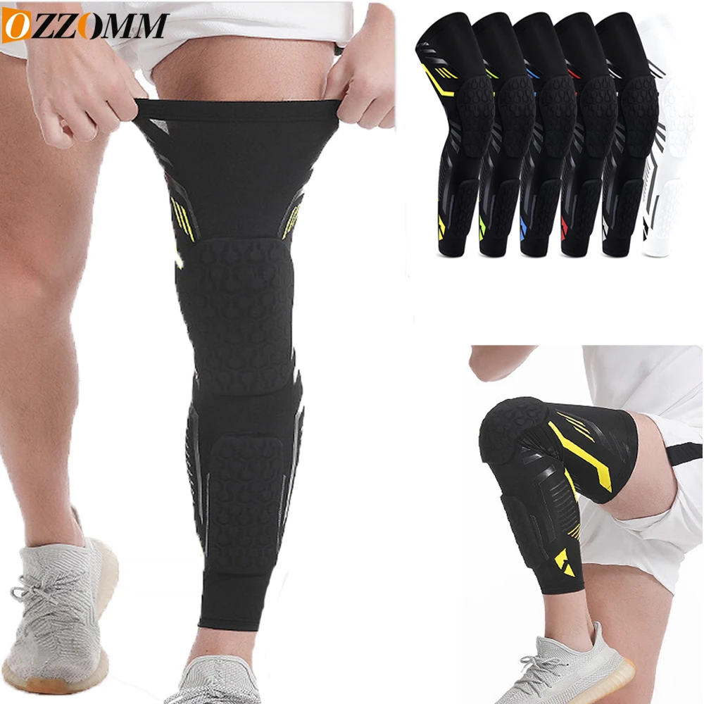 Mountain Biking Knee Pads - 1 ชิ้นเบาะเข่าการบีบอัดแขนขายาวลูกวัวสําหรับกีฬา - ฟุตบอลเข่า Pads Shin