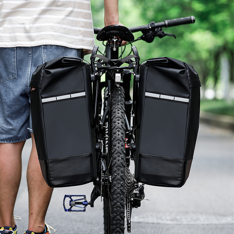 Mountain Biking Fanny Pack - กระเป๋าข้างจักรยาน จักรยานเสือภูเขา ชั้นวางด้านหลัง กันน้ำ อุปกรณ์ปั่นจักรยาน G1055