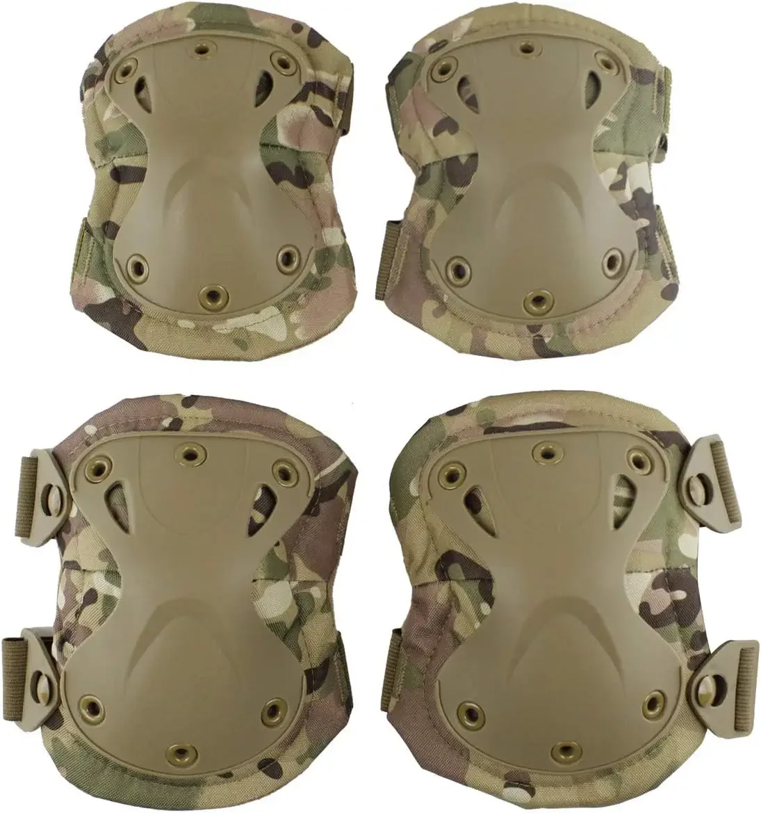 Mountain Biking Knee Pads - กลางแจ้งยุทธวิธีอุปกรณ์ป้องกันเข่า Pads Elbow Pads สําหรับ CS