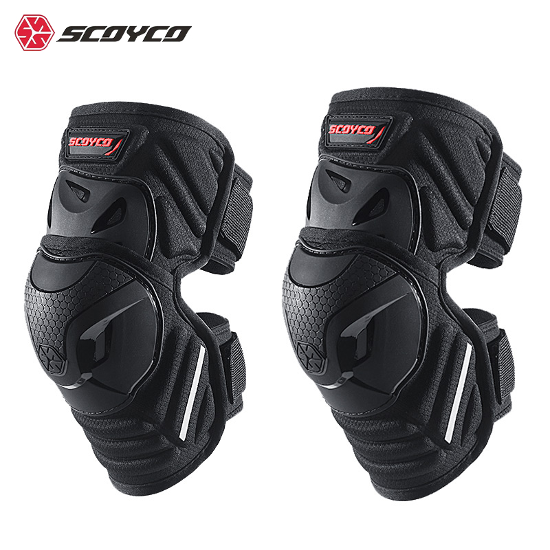 Mountain Biking Knee Pads - สนับเข่ามอเตอร์ไซค์ SCOYCO ปรับระดับได้ วัสดุ TPR สำหรับป้องกันการกระแทก