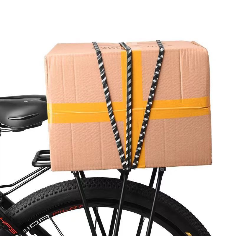 Mountain Biking Fanny Pack - เชือกยืดสำหรับจักรยาน สายรัดยางยืดพร้อมตะขอเกี่ยว อุปกรณ์เสริมสำหรับกระเป๋าจักรยานเสือภูเขา