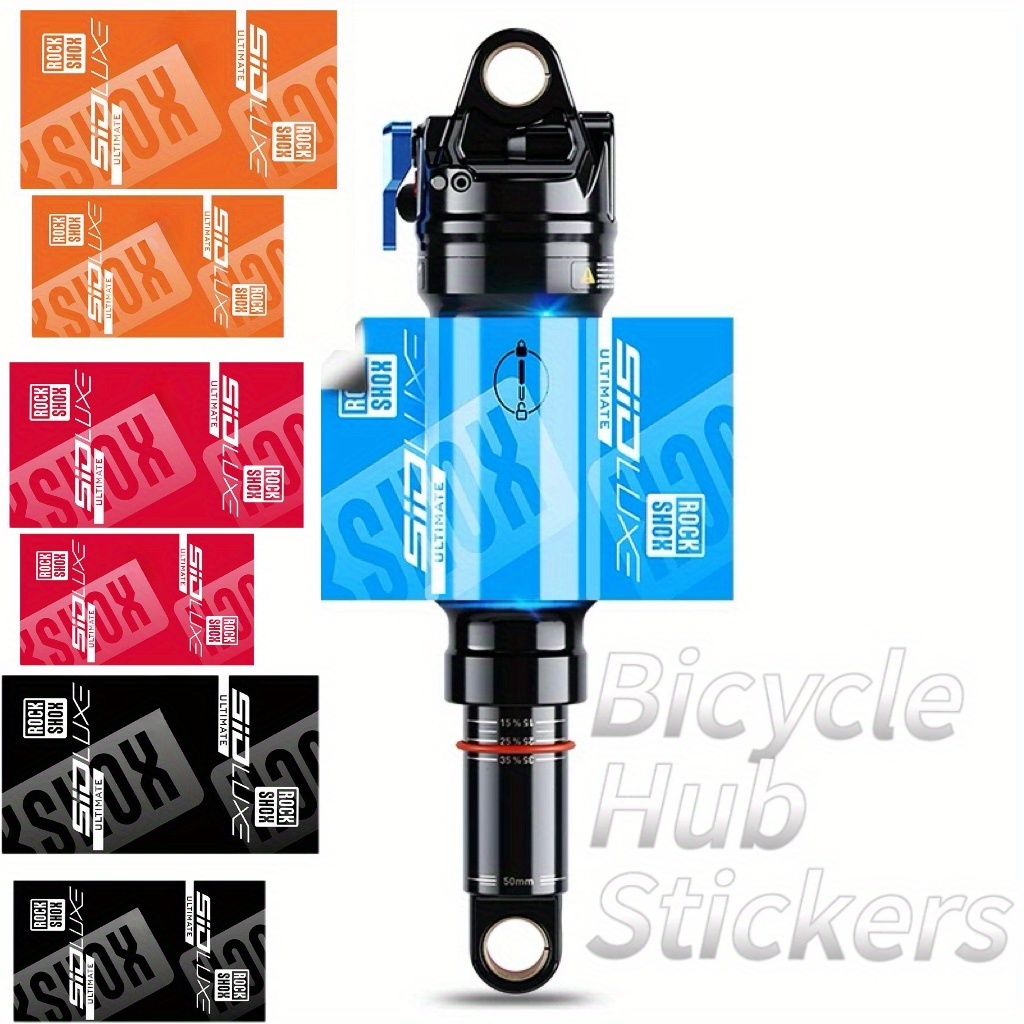 Mountain Biking Quotes - 2 ชิ้น/ชุด สติกเกอร์ลูกบอลด้านหลัง RockShox SIDLUXE ULTIMATE
