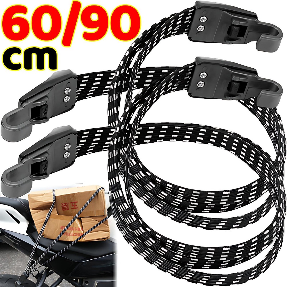 Mountain Biking Fanny Pack - เชือกยางยืดรัดกระเป๋าจักรยาน สายรัดยางยืดพร้อมตะขอเกี่ยว อุปกรณ์เสริมสำหรับกระเป๋าจักรยานเสือภูเขา