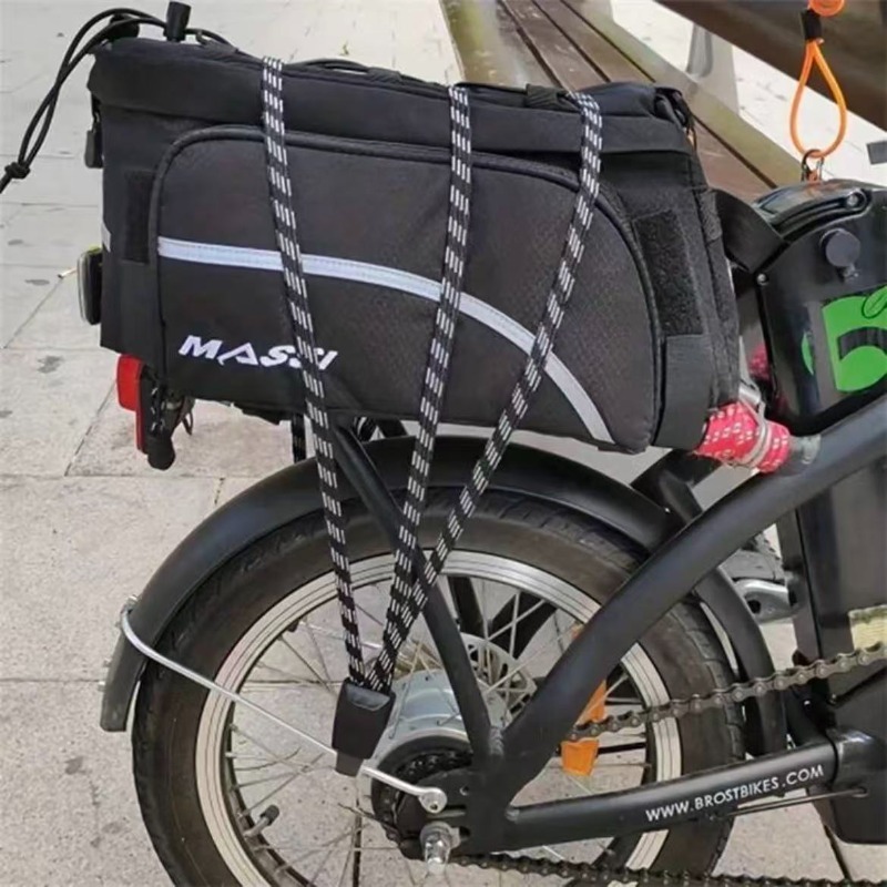 Mountain Biking Fanny Pack - สายรัดกระเป๋าจักรยานแบบยืดหยุ่น สายรัดยางยืดพร้อมหัวเข็มขัด สายรัดพร้อมตะขอ อุปกรณ์เสริมสำหรับกระเป๋าจักรยานเสือภูเขา