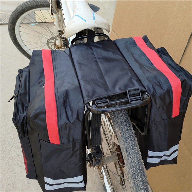 Mountain Biking Fanny Pack - กระเป๋าแร็คด้านหลังจักรยานขี่จักรยานคู่ด้านข้างกระเป๋าท้ายจักรยานเสือภูเขาจักรยานที่นั่งท้ายแพ็คกระเป๋าเดินทางC Arrierกระเป๋าจักรยานอุปกรณ์จักรยาน