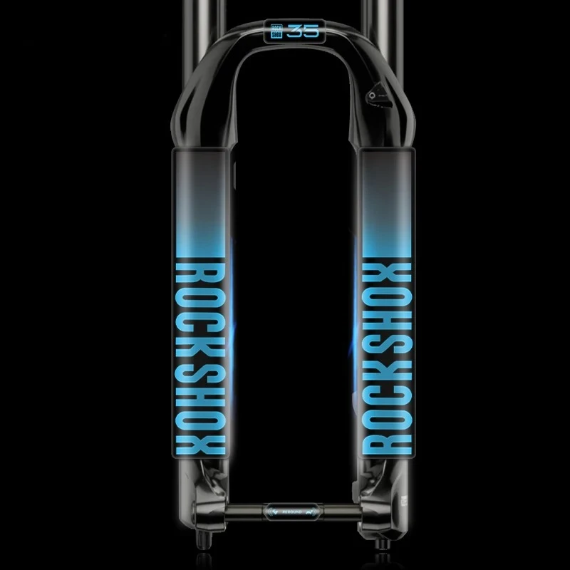 Mountain Biking Quotes - สติ๊กเกอร์ตกแต่งโช้คหน้าจักรยาน Rockshox XC35 - สติ๊กเกอร์ตกแต่งระบบกันสะเทือนหน้าสำหรับจักรยาน อุปกรณ์เสริมสำหรับการปั่นจักรยานที่ทนทาน