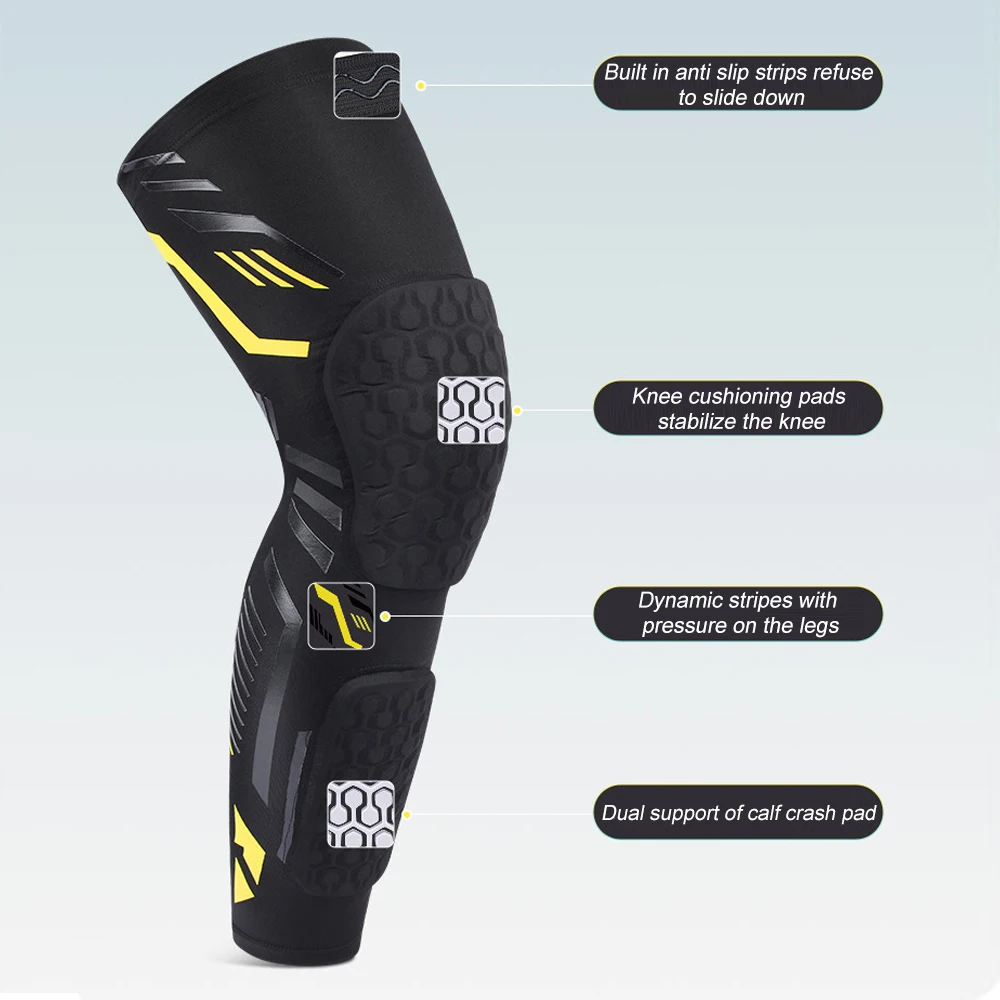 1 ชิ้นเบาะเข่าการบีบอัดแขนขายา - Mountain Biking Knee Pads บทวิจารณ์และราคา
