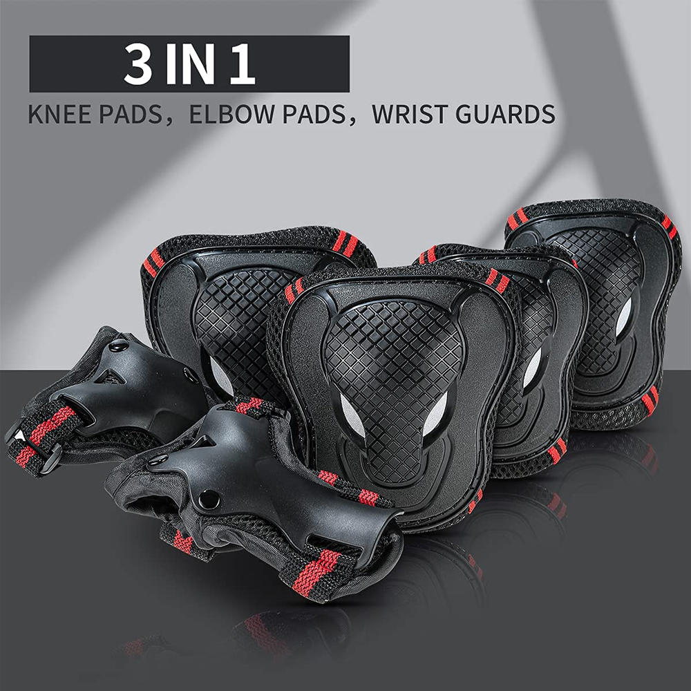 BraceTop 6 ชิ้น/เซ็ตวัยรุ่นและ - Mountain Biking Knee Pads บทวิจารณ์และราคา