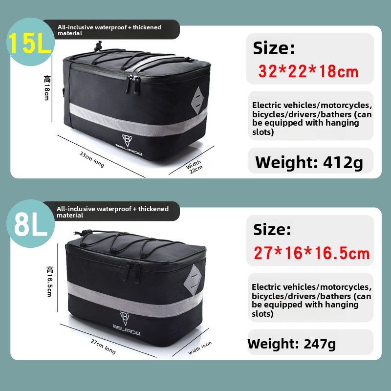 กระเป๋าติดท้ายจักรยาน 8 ลิตร/1 - Mountain Biking Fanny Pack บทวิจารณ์และราคา
