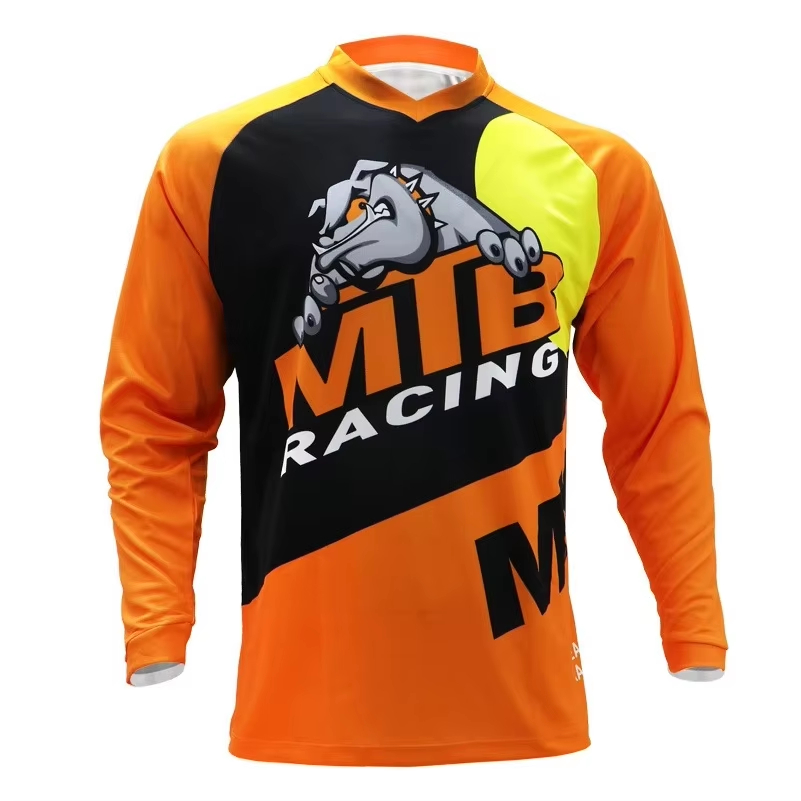 เสื้อแข่งจักรยานเสือภูเขาแขนยา - Mountain Biking Jersey บทวิจารณ์และราคา
