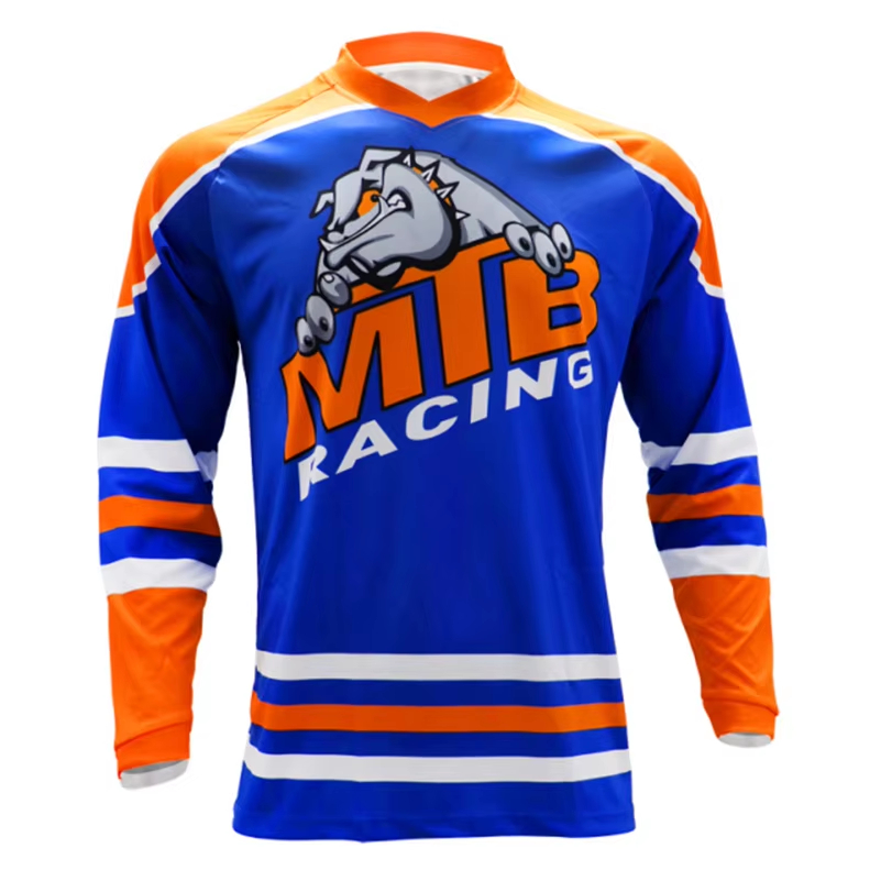 เสื้อแข่งจักรยานเสือภูเขาแขนยา - Mountain Biking Jersey บทวิจารณ์และราคา